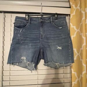 Judy Blue Distressed Shorts 2XL